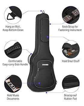 Amazon.com: Donner 39 inch Electric Guitar Bag Gig Bag, 0.4